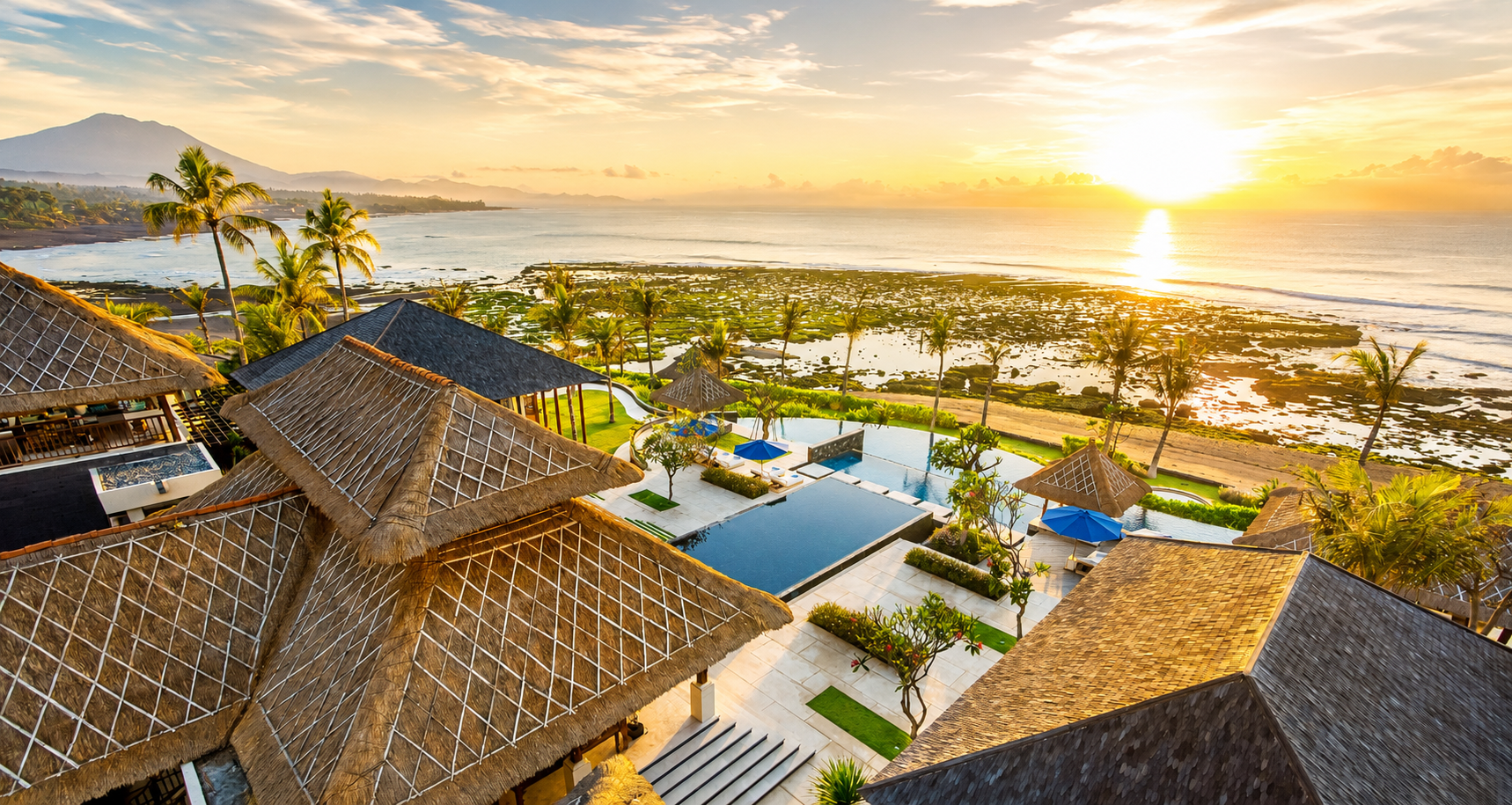 Golden Hour at A Tropical Resort
